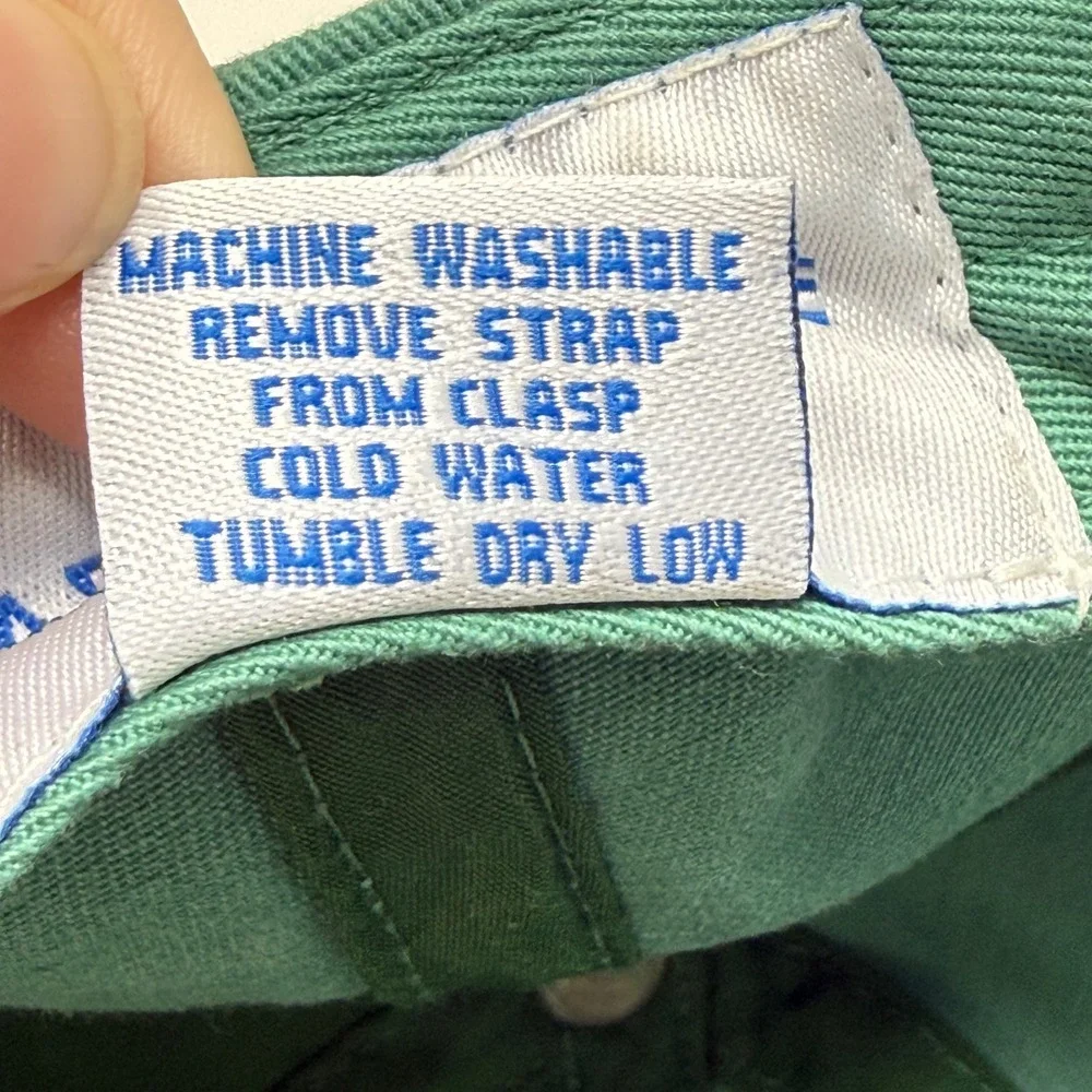 Harding Lane Kids Green Needlepoint Excavator Construction Baseball Hat Cap
